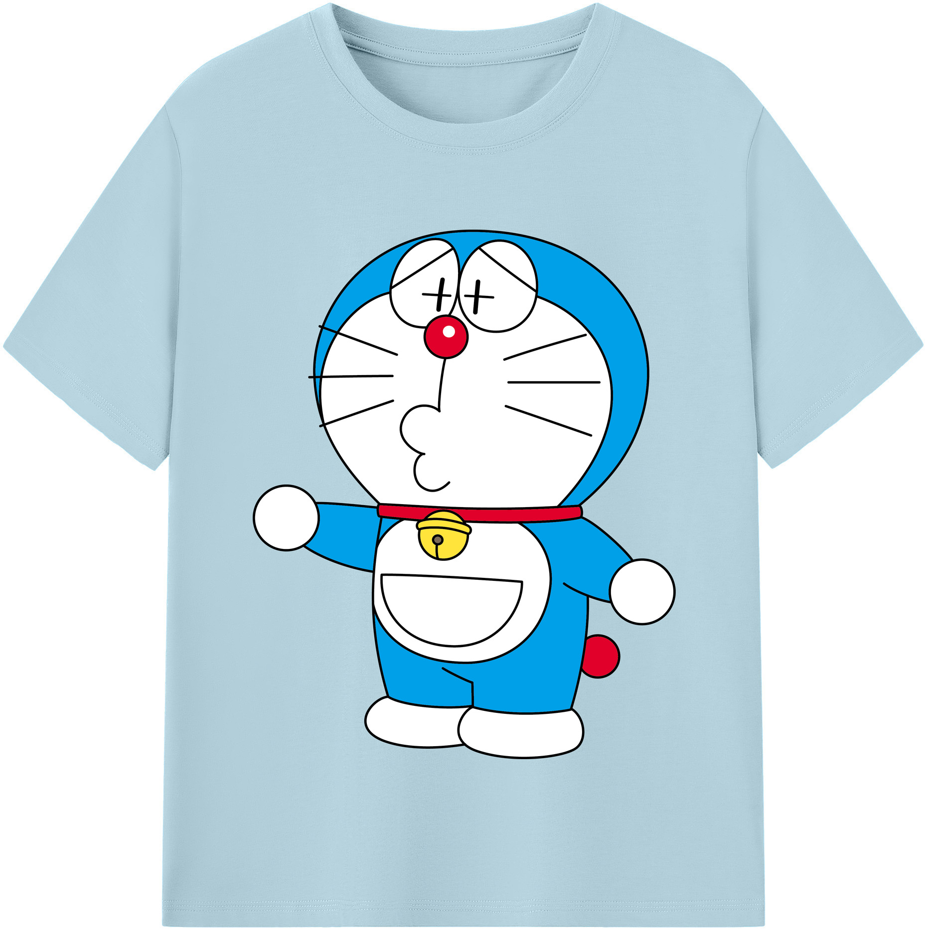 （画像用） ドラえもん Doraemon 綿100％半袖Tシャツ（フロントプリント）